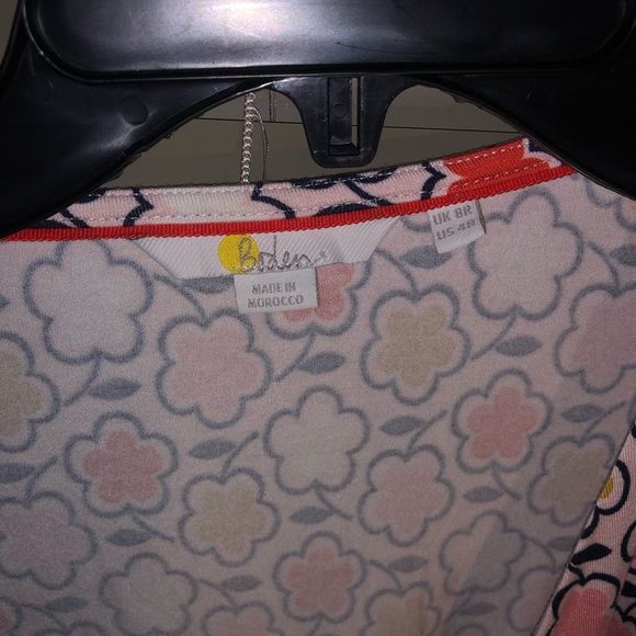 Boden | Pink Frosting Floral Summer Wrap Dress Size 4 R, MSRP $130 - Picture 5 of 9